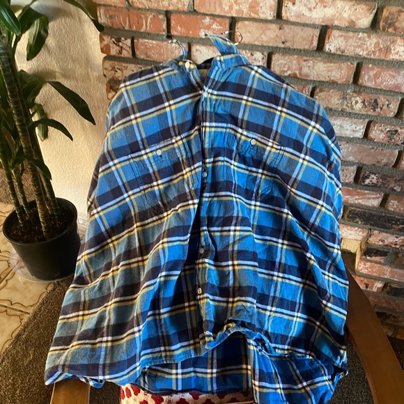 R13 Tops - R13 boxy short sleeve flannel shirt